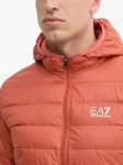 Стеганая куртка с капюшоном Ea7 Emporio Armani, оранжевый - фото 4