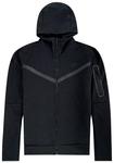 Худи Nike Tech Fleece Full Zip Hoodie 'Black', черный - фото