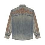 Джинсовая рубашка Levis x Denim Tears Western Stitch, Worn Indigo - фото 2