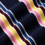 Полосатый ребристый свитер PRADA, синий - фото 4