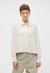 Блуза Marc O'Polo BLOUSE FLARED BOXY SHAPE KENT COLLAR LONG SLEEVE STRIPES, White - фото 3