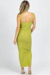 Яркое ребристое платье-свитер миди зеленого цвета Emory Park - фото 4