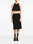 AMI Paris юбка-карандаш длины миди, черный - фото 2