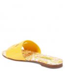 Лаковые мюли Dolce&Gabbana Kids, Azulejos Giallo - фото 3