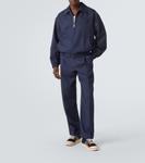 Кроссовки Eliot canvas low-top Bottega Veneta, черный - фото 2