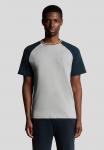 Футболка Lyle & Scott SS INTERLOCK CONTRAST RAGLAN, Anthracite - фото