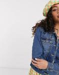 Синяя джинсовая куртка Noisy May - фото