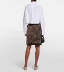 Джинсовая юбка миди Miu Miu, Nero - фото 3