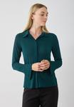 Блуза Anna Field Button-down blouse, Ponderosa Pine/Dark Green - фото