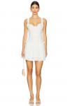 Мини-платье "Мечтательная маргаритка" от For Love & Lemons, white - фото