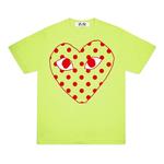 Футболка «Зеленое сердце» Comme Des Garcon, зеленый - фото