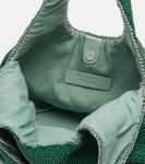 Мини-сумка-шоппер с бисером JW Anderson, зеленый - фото 3