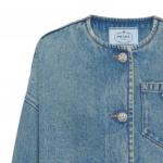 PRADA Женская джинсовая куртка, цвет Blue - фото 5