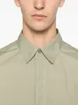 Рубашка на пуговицах с отделочной строчкой Paul Smith, зеленый - фото 5