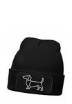 Шапка MoonWorks MIT PATCH AUFDRUCK DACKEL POLYGON HUND, Schwarz/Black - фото 3