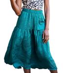 Юбка-миди Oz Tiered в изумрудно-зеленом цвете current air - фото 2