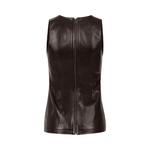 Топ Entire Studios Leather Tank Top, Dark Brown - фото 2