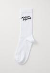 Носки HANDWRITING SOCKS UNISEX Maison Kitsuné, белый - фото