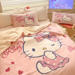 Пледы, пледы для дивана и флисовые одеяла Sanrio, кремовый - фото 5