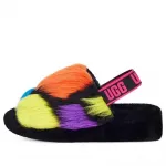 Сандалии fluff yeah party spots slipper 'black' Ugg, черный - фото