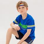 Футболка для младших школьников Mizuno, синий - фото 7