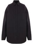 Balenciaga хлопковая рубашка, черный - фото