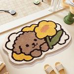 Dajiang Ковер 40x60 см для ванной, впитывающий, нескользящий, с милым рисунком - фото