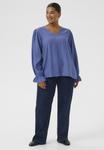 Блуза Kaffe Curve Blouse, Ensign Blue Cc/Blue - фото 2