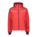 Куртка CMP Zip Hood 31W0307 softshell, красный - фото