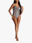 Купальник Blonde Leopard с эффектом контроля живота South Beach, Multi - фото 4