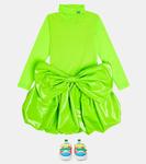 Сетчатый топ с высоким воротником Caroline Bosmans, зеленый - фото 2