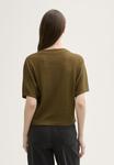 Футболка TOM TAILOR DENIM Basic T-shirt, Golden Olive Green/Olive - фото 3