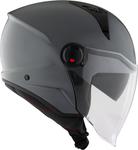 Шлем KYT d-city plain jet, Grey - фото 6