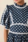 Платье миди Prosperina Andromeda в синий горошек - фото 3