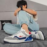 Кроссовки WARRIOR Skateboarding Shoes Men Low-top White/blue, белый/синий/серый - фото 6