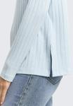 Топ TOM TAILOR COSY MIT STEHKRAGEN, Light Fjord Blue Melange/Blue - фото 4