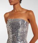 Платье Caron без бретелей с пайетками Jenny Packham, Liquorice - фото 4