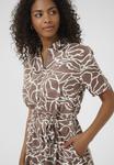 Платье Kaffe EMINE PRINTED, Deep Taupe W Chalk Print/Brown - фото 4