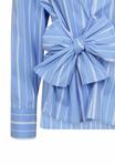 Блуза SHIRACC STRIPE BOW V-BLOUSE Co'couture, синий - фото 6