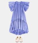 Платье из тафты с оборками Caroline Bosmans, синий - фото 2