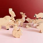Деревянные фигурки лесных животных - 14 элементов. Bajo - фото 7