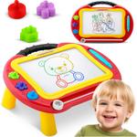 Магнитный стол для рисования Znikopis Ricokids, красный - фото
