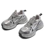 Женские легкие массивные кроссовки BDED, серый серебристый - фото 4