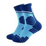 Унисекс баскетбольные носки LINING, темно-синий/стандартный белый 2 пары - фото 3