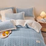 Boyang Теплый плед 100х150 см, флис, цвет Tranquility Blue - фото 4