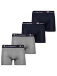 Боксеры Champion Authentic Athletic Apparel Boxer shorts, цвет Navy/mottled grey - фото
