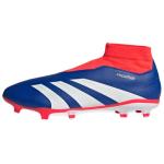 Adidas Predator League Laceless Fg Lucid Blue Cloud White Solar Red - фото