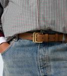 Кожаный ремень с логотипом Miu Miu, Rovere - фото 3