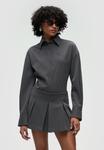 Блуза WRSTBHVR Button-down blouse, Gray Melange/Grey - фото
