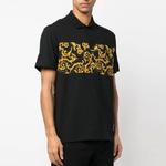 VERSACE JEANS COUTURE Мужская черная поло SS23 - фото 5